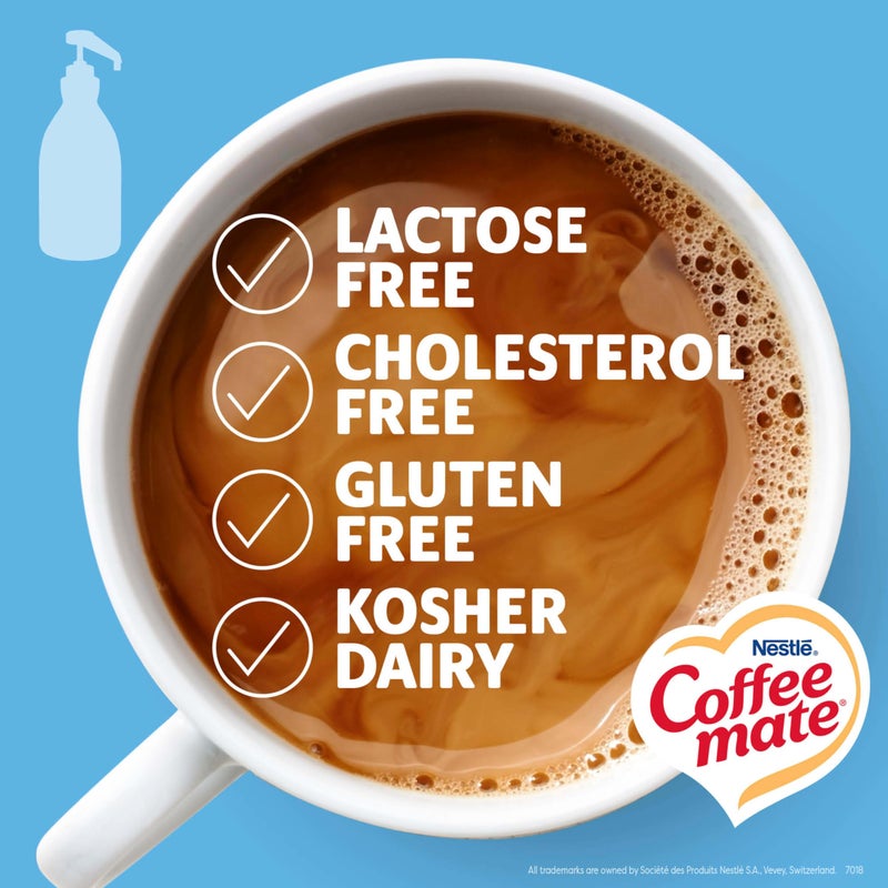 Coffee Mate Nestle Coffee Mate Coffee Creamer, French Vanilla, Concentrated Liquid Pump Bottle, Non Dairy, No Refrigeration, 50.7 oz - Image 4